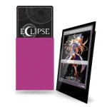 60 Eclipse Gloss Small Deck Protector Sleeves (Hot Pink)  - Image 2