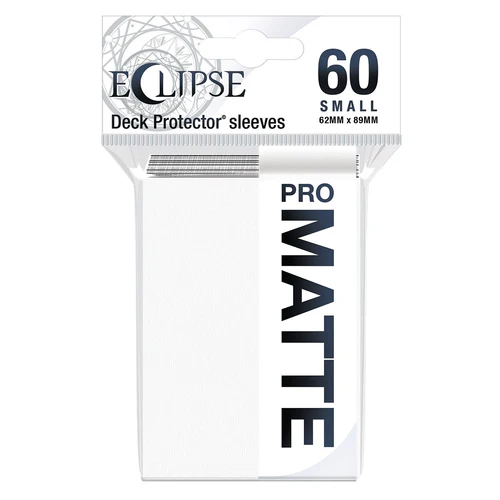 19 60 Eclipse Matte Small Deck Protector Sleeves (Arctic White) - Image 1