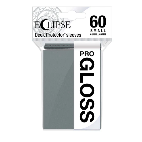 19 60 Eclipse Gloss Small Deck Protector Sleeves (Smoke Grey) - Image 1