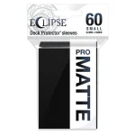 60 Eclipse Matte Small Deck Protector Sleeves (Jet Black) 