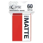 60 Eclipse Matte Small Deck Protector Sleeves (Apple Red) 