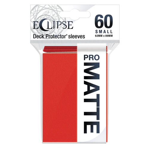 5 60 Eclipse Matte Small Deck Protector Sleeves (Apple Red) - Image 1