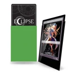 60 Eclipse Gloss Small Deck Protector Sleeves (Lime Green)  - Image 2