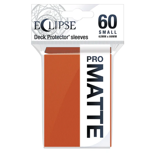 7 60 Eclipse Matte Small Deck Protector Sleeves (Pumpkin Orange) - Image 1