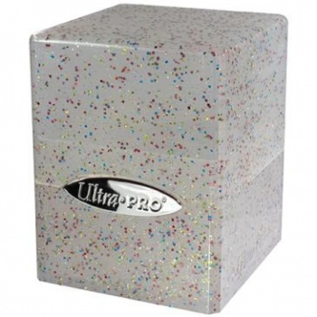 74816_94ymm5w.jpg Ultra Pro Satin Cube Deck Box (Glitter Clear) 100+ - Image 1