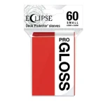 60 Eclipse Gloss Small Deck Protector Sleeves (Apple Red) 