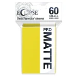 60 Eclipse Matte Small Deck Protector Sleeves (Lemon Yellow) 