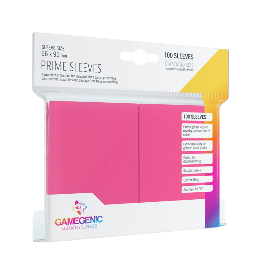 GG-S10024ML.jpg Gamegenic - Prime Sleeves - 100 Sleeves (Pink) - Image 1