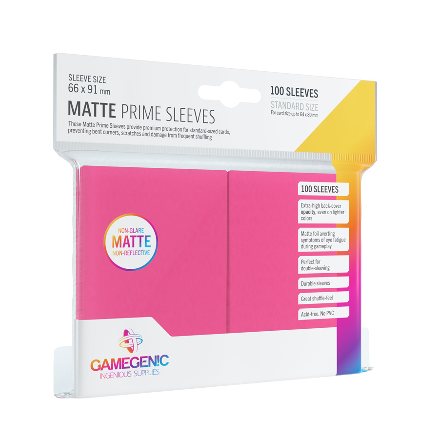 GG-S10036ML.jpg Gamegenic - Matte Prime Sleeves - 100 Sleeves (Pink) - Image 1