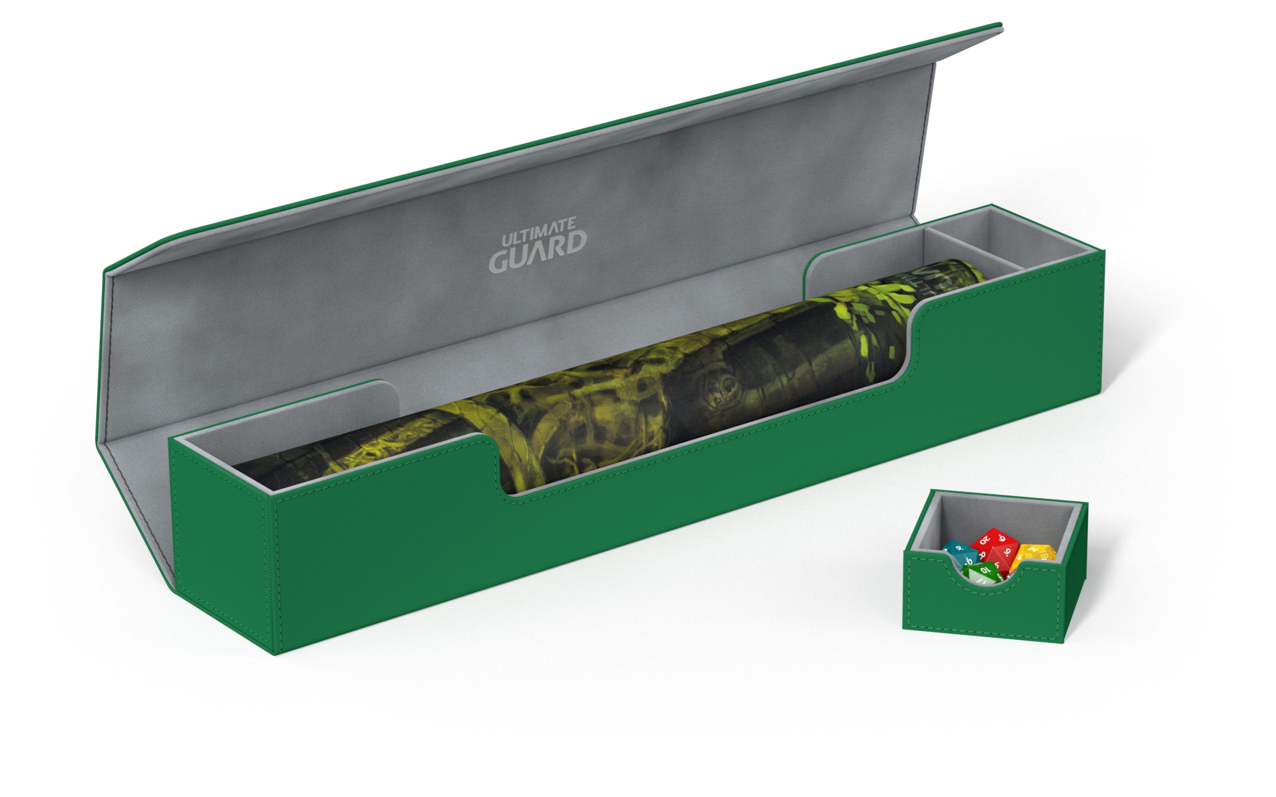 UGD010673_0004 Ultimate Guard - Flip 'N' Tray Mat Case - Green - Image 1
