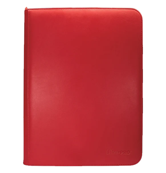 Ultraprovivid9pocketportfoliored4_1024x1024.webp Ultra Pro: Vivid 9-Pocket Zippered Pro Binder - RED - Image 1