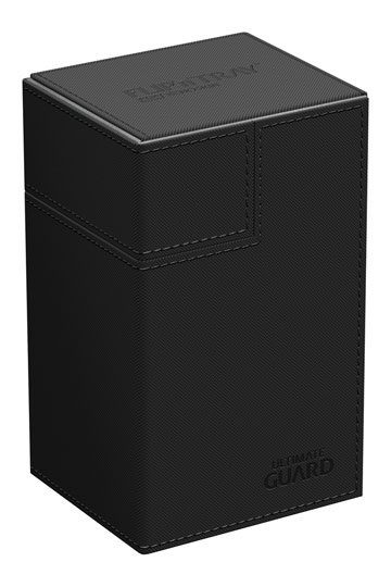 d_ugd010221.jpg Ultimate Guard - Flip 'n' Tray Deck Case 80+ XenoSkin - Black - Image 1