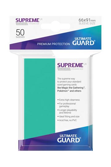 d_ugd010795.jpg Ultimate Guard - Supreme UX - Turquoise - 50 Pack - Image 1