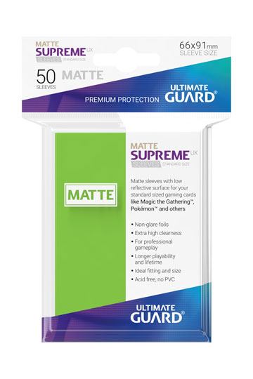 d_ugd010813.jpg Ultimate Guard - Supreme UX - Matte Light Green - 50 Pack - Image 1