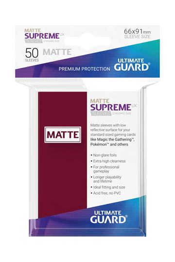 d_ugd010824.jpg Ultimate Guard - Supreme UX - Matte Burgundy - 50 Pack - Image 1