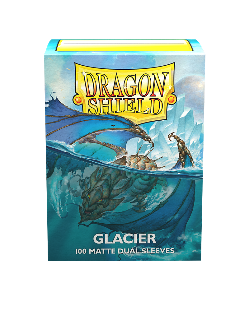 ds100-matte-dual-glacier.png Dragon Shield - Dual Matte Sleeves - Glacier - Image 1