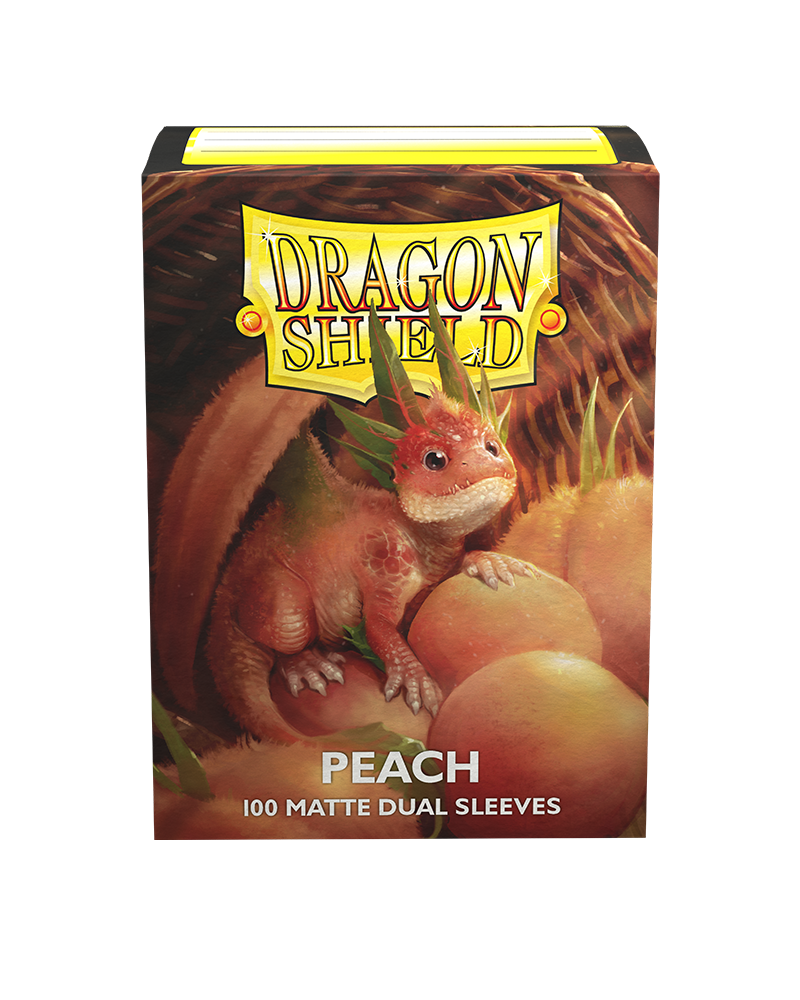 ds100-matte-dual-peach.png Dragon Shield - Dual Matte Sleeves - Peach - Image 1
