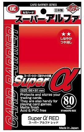 kmc_1775.jpg KMC Sleeves - Alpha Super - Red (80 pcs) - Image 1