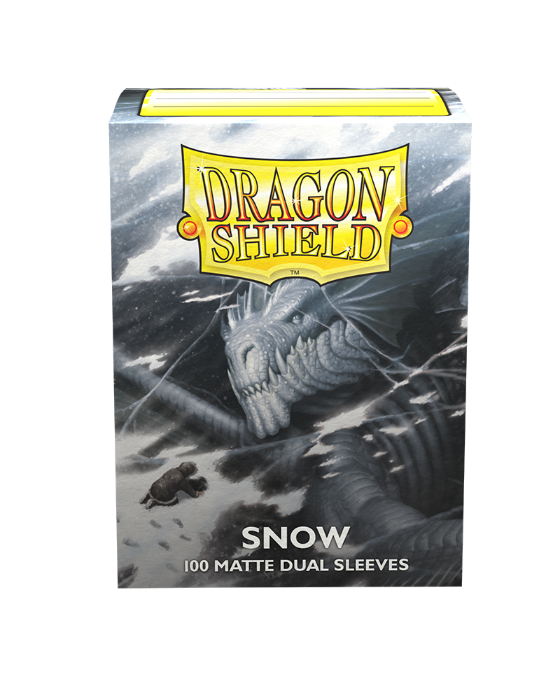 matte-dual-snow.png Dragon Shield - Dual Matte Sleeves - Snow - Image 1