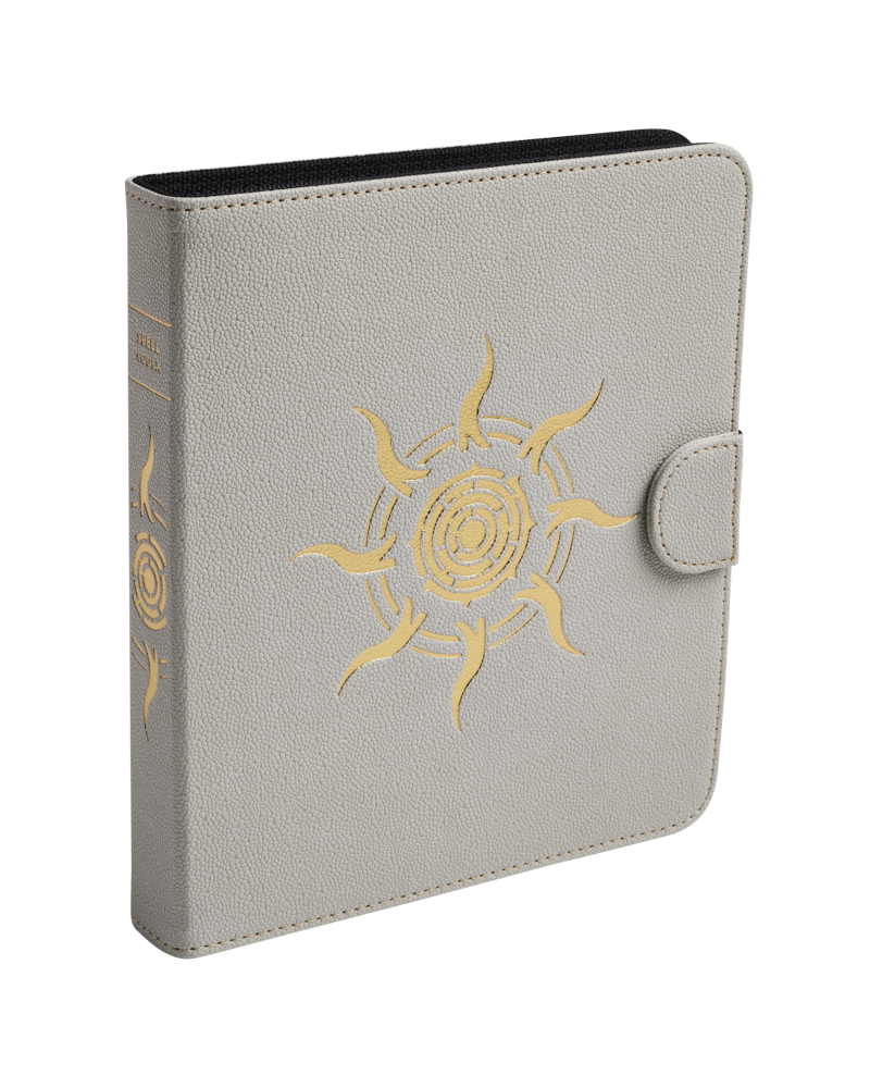 spell-codex-ashen-white.png Dragon Shield - Spell Codex Portfolio - Ashen White - Image 1