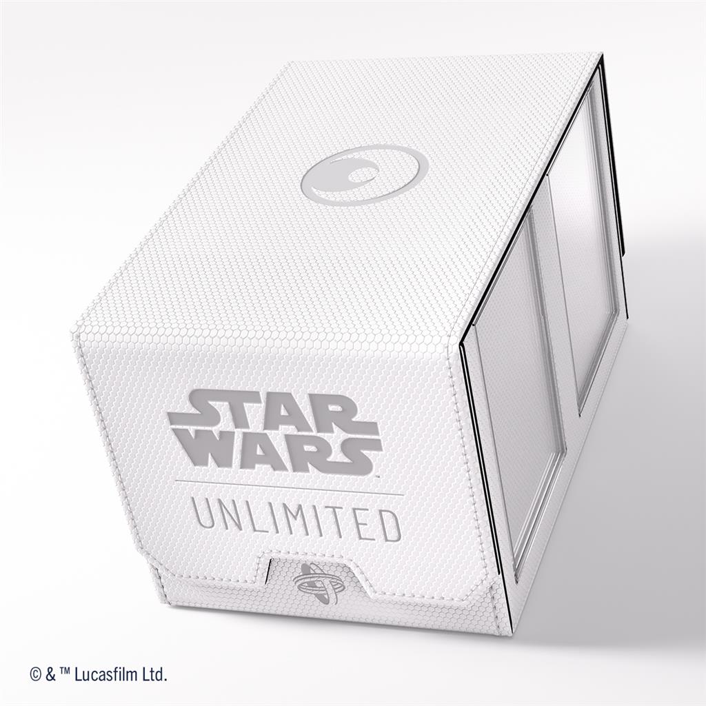 104671_0 Gamegenic - Star Wars: Unlimited Double Deck Pod - White/Black - Image 1