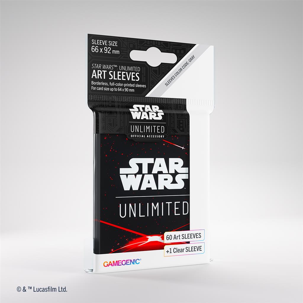 104681_0 Gamegenic - Star Wars: Unlimited Art Sleeves - Space Red - Image 1