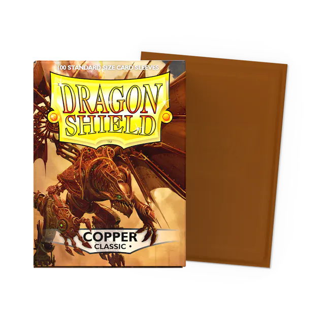 1 Dragon Shield - Copper - Classic Sleeves - Standard Size - Image 1