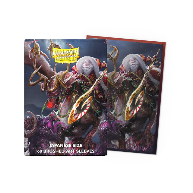 1 Dragon Shield - Christmas 2022 - Brushed Art Sleeves - Japanese Size - Image 1