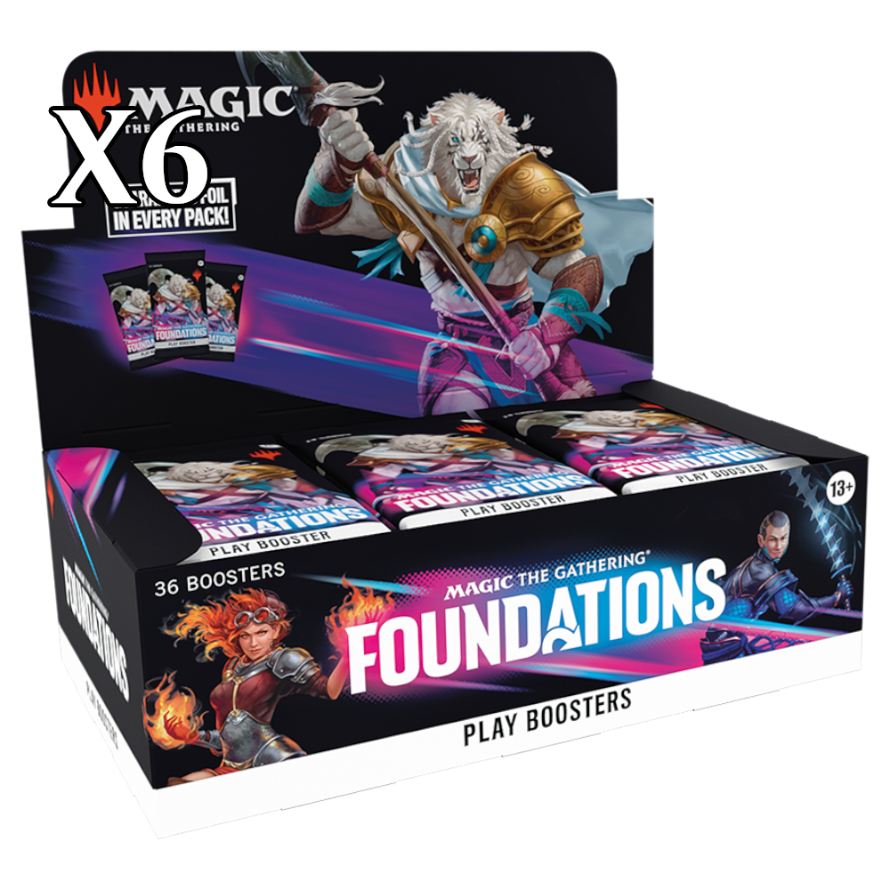 D36280001-2 - 1 Magic: The Gathering Foundations Play Booster Display Case (x6) - Image 1