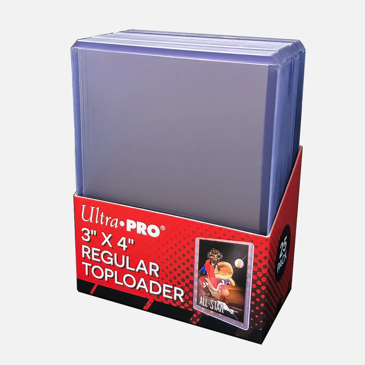 Ultra-Pro-Toploader Ultra-Pro 3" x 4" Clear Regular Toploaders for Standard Size Cards (25ct) - Image 1